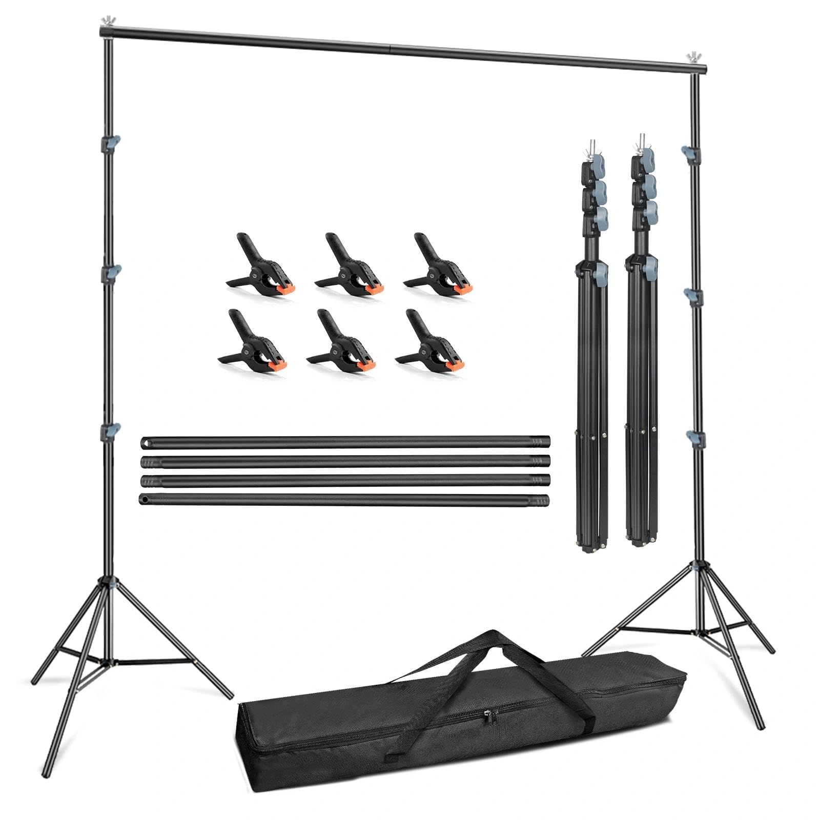 Amazon | Hemmotop 背景 撮影 スタンド 280 x 300cm 3m 背景布クリップ